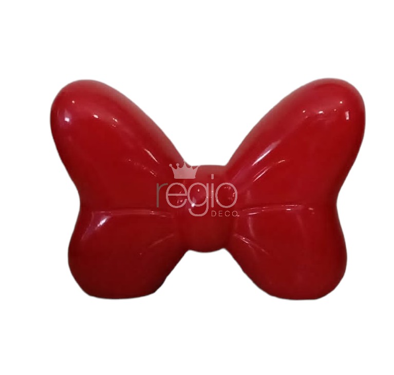 Moño rojo Minnie Mouse de cerámica