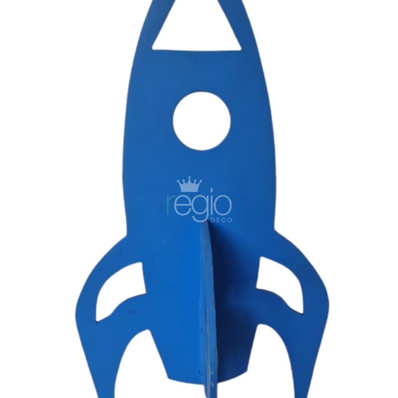 Cohete azul mdf