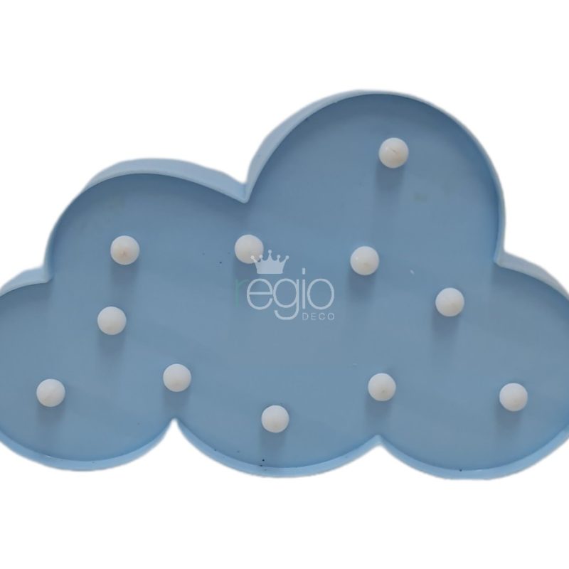 Nube plástica celeste Led