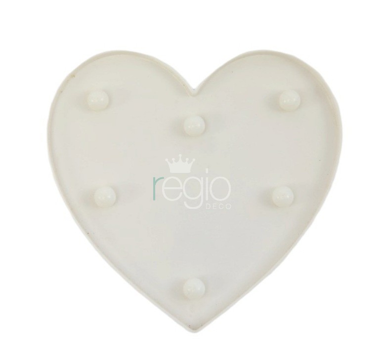 Corazón blanco P Led