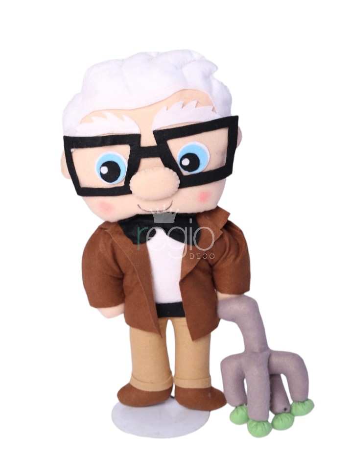 Personaje en fieltro Carl Fredricksen- Up