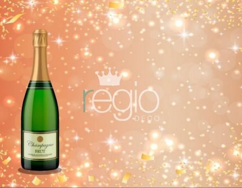 Impresión en tela sublimada Champagne 5 x 3