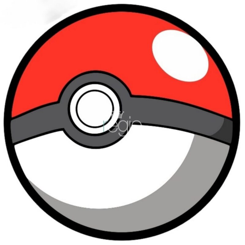 Impr. en tela sublimada Pokebola, 1.50 de diámetro