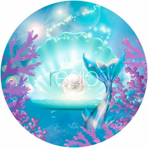 Impr. en tela sublimada Sirena, 1.50 de diámetro