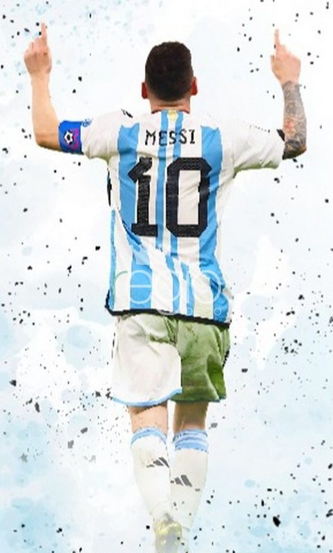 Impr. en tela sublimada Lionel Messi, lateral 1.00 x 1.80