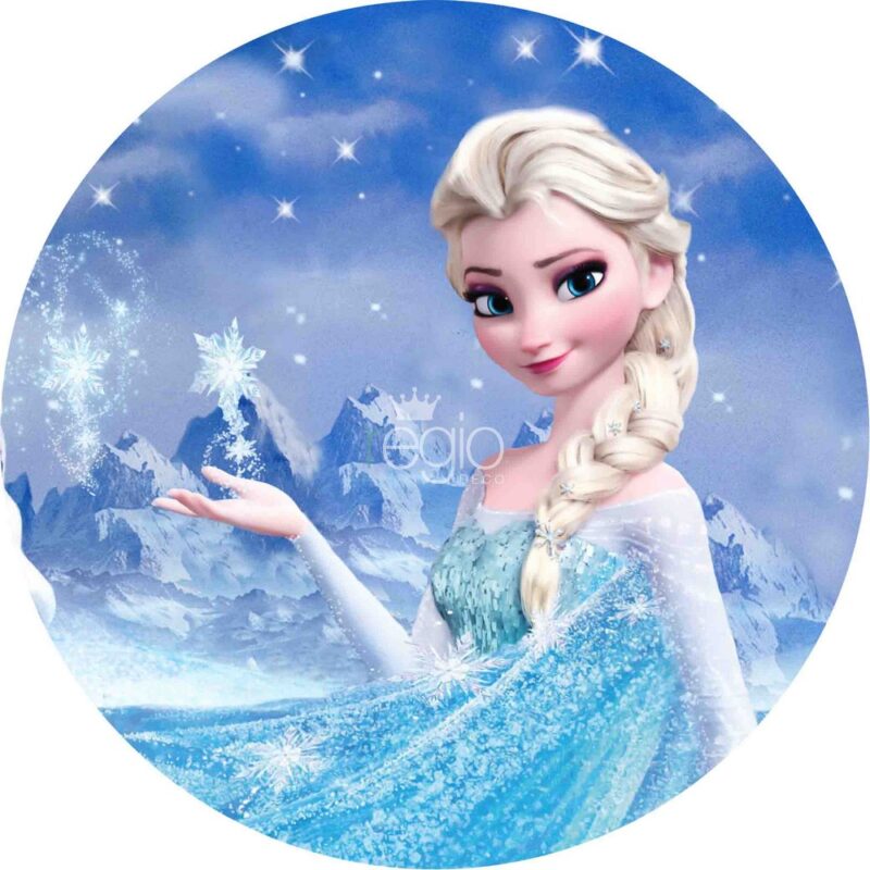 Impr. en tela sublimada Elsa Frozen, 1.50 de diámetro