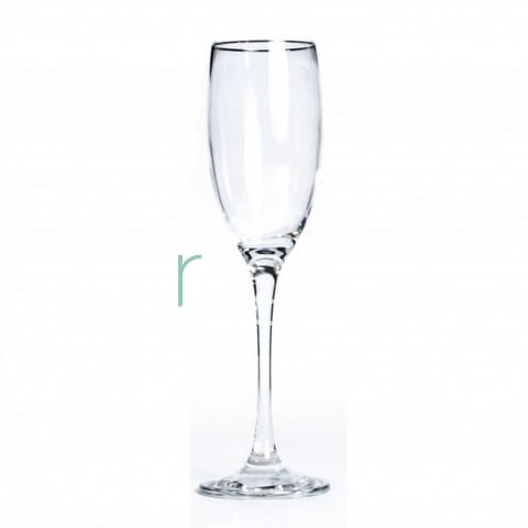 Copas de champagne lisos transparente