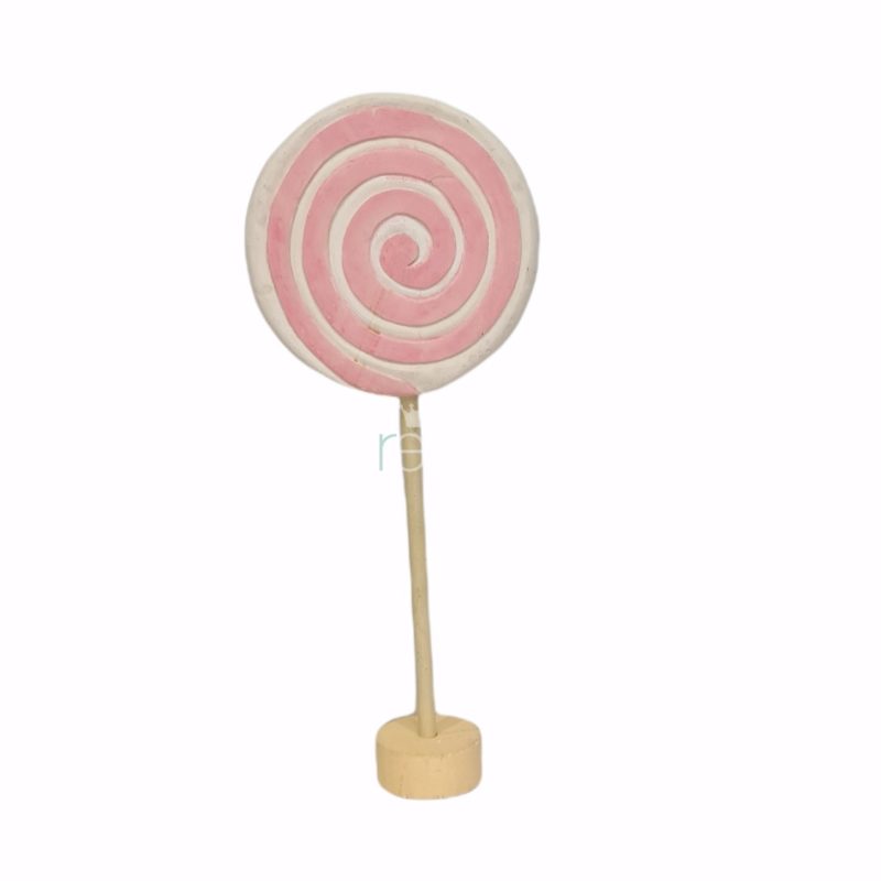 Paleta colorida Rosa y blanco G