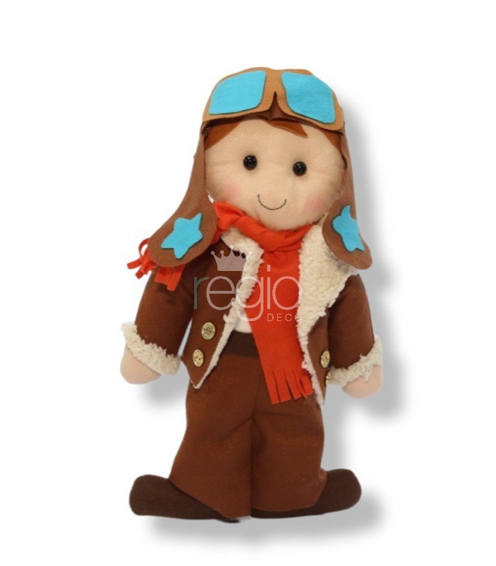 Personaje en fieltro Aviador