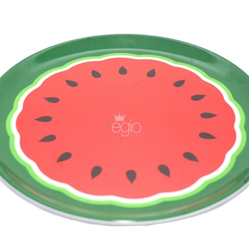 Bandeja Sandia plástica redonda