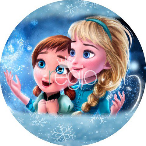 Impr. en tela sublimada Frozen, 1.50 de diámetro