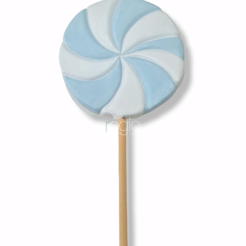 Paleta colorida Celeste y blanco M