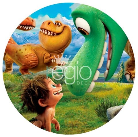 Impr. en tela sublimada Un gran dinosaurio,1.50 de diámetro