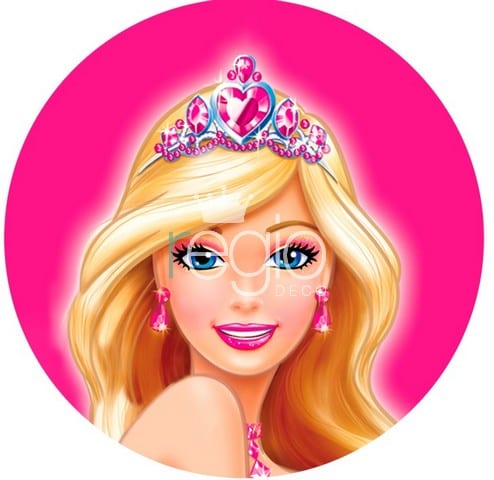 Impr. en tela sublimada Barbie,1.50 de diámetro