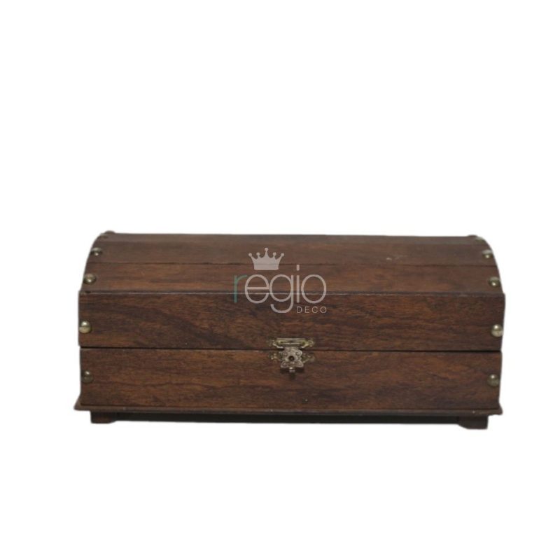 Baúl de madera marrón P